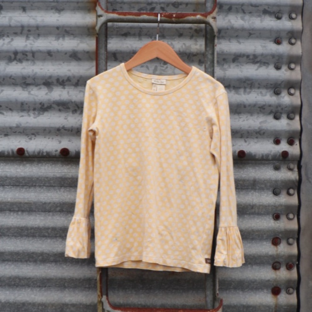 Matilda Jane Yellow and White Polka Dot  Top